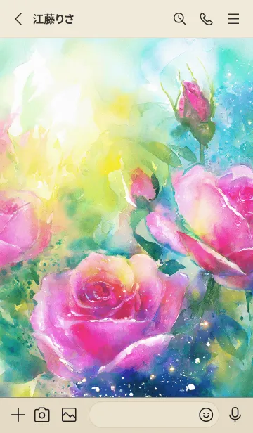 [LINE着せ替え] 薔薇(バラ)の花の着せかえ(R1338)の画像2