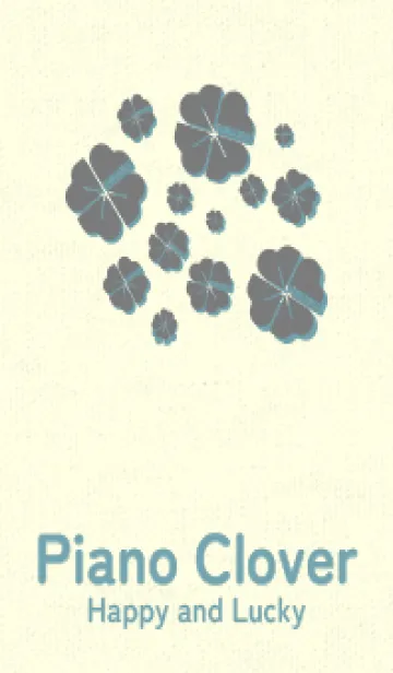 [LINE着せ替え] Piano clover 鉛色の画像1