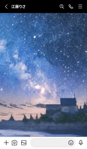 [LINE着せ替え] 銀河の冬空 #MU120。の画像2