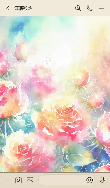 [LINE着せ替え] 薔薇(バラ)の花の着せかえ(R1352)の画像2