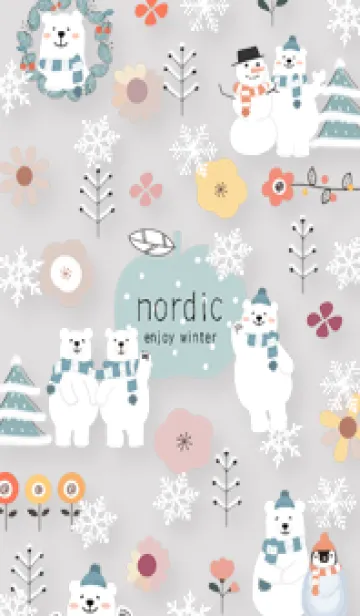 [LINE着せ替え] Gray♡お洒落な冬01_1の画像1