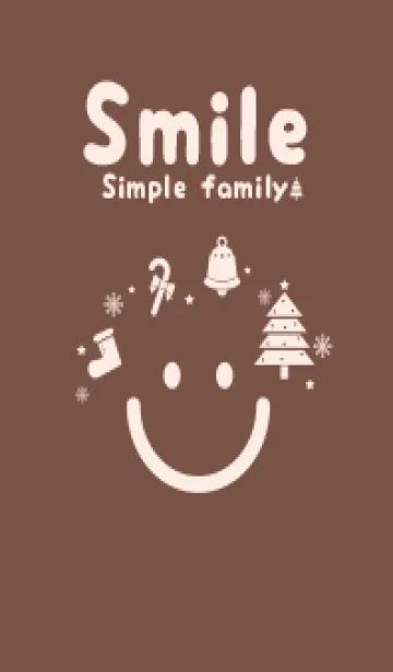 スマイル＆Xmasツリー コーヒーブラウンの着せ替えメイン画像