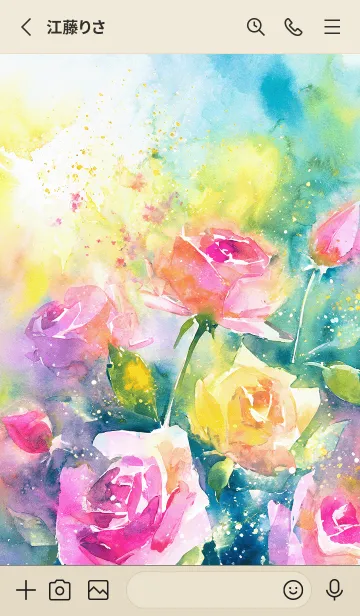 [LINE着せ替え] 薔薇(バラ)の花の着せかえ(R1360)の画像2