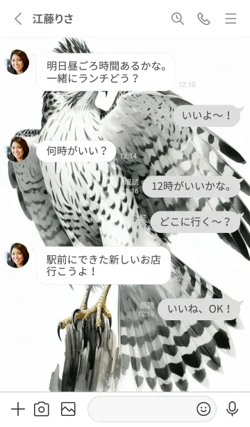 [LINE着せ替え] 天空の王オオタカの画像3