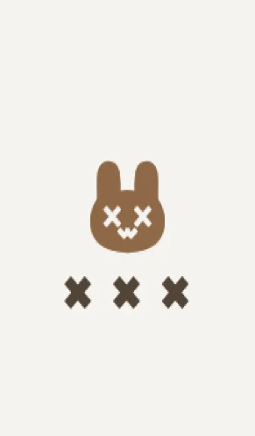 [LINE着せ替え] 地雷うさぎ(brown05)の画像1