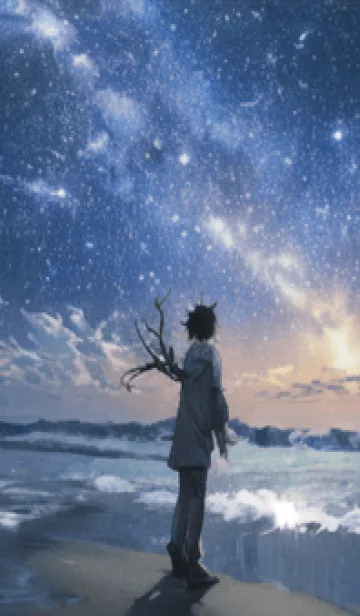 [LINE着せ替え] 銀河の冬空 #MV124。の画像1