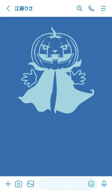 [LINE着せ替え] 妖怪 ジャックオランタン Ultramarineの画像2