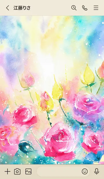 [LINE着せ替え] 薔薇(バラ)の花の着せかえ(R1373)の画像2