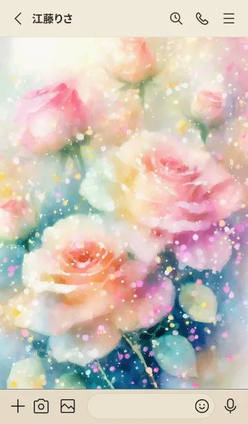 [LINE着せ替え] 薔薇(バラ)の花の着せかえ(R1380)の画像2