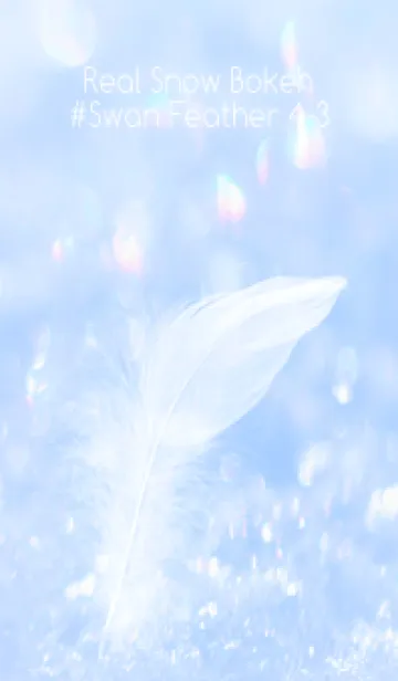 [LINE着せ替え] Real Snow Bokeh #Swan Feather 4-3の画像1