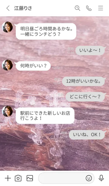 [LINE着せ替え] Real Snow Crystal #9-3の画像3