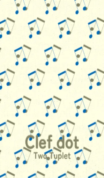 [LINE着せ替え] 2連符柄  コバルトブルーの画像1