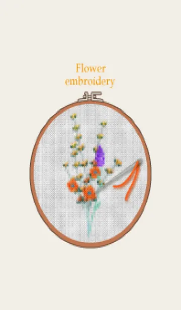 [LINE着せ替え] Flower embroidery 46の画像1