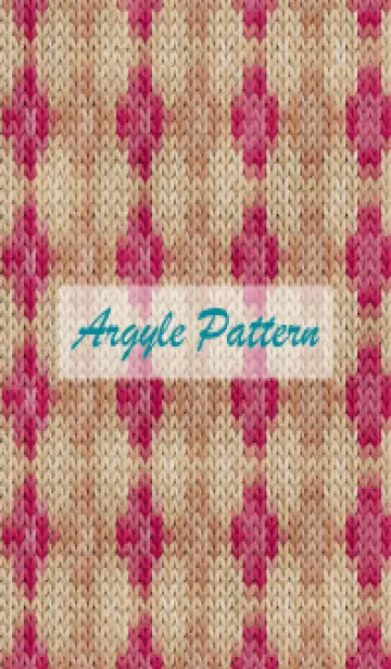 [LINE着せ替え] argyle pattern embroidery 68の画像1