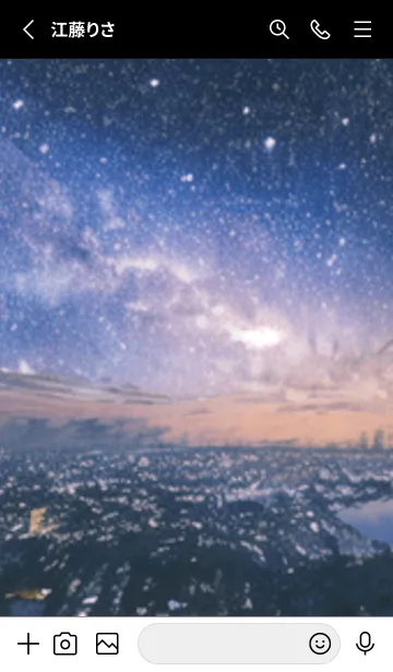 [LINE着せ替え] 銀河の冬空 #MV19。の画像2