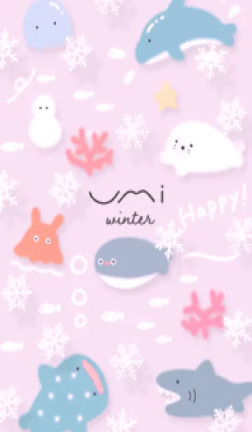 [LINE着せ替え] pinkpurple♡雪の海11_1の画像1