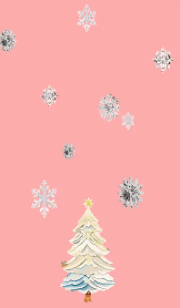 [LINE着せ替え] light pink 白いクリスマスの画像1