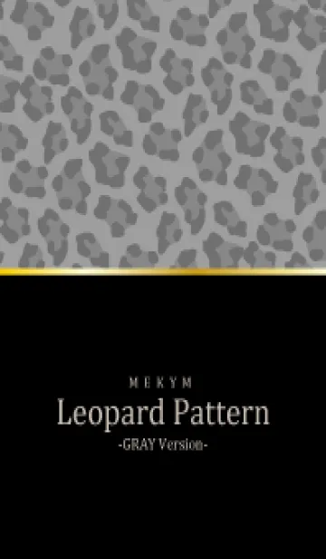 [LINE着せ替え] Leopard Pattern BLACK GRAY 4の画像1