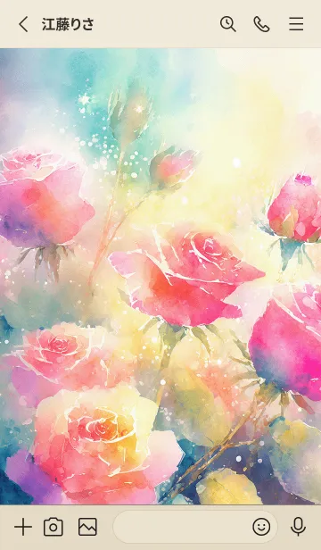 [LINE着せ替え] 薔薇(バラ)の花の着せかえ(R1369)の画像2