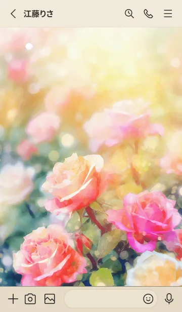 [LINE着せ替え] 薔薇(バラ)の花の着せかえ(R1382)の画像2