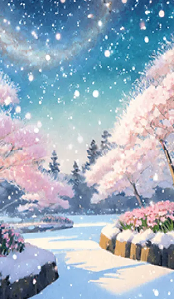 [LINE着せ替え] 優美な冬の風景の着せかえ(Winter-1325)の画像1