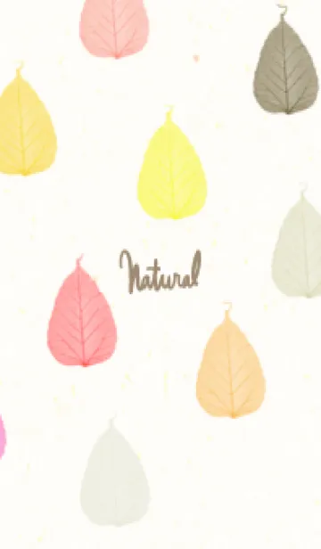 [LINE着せ替え] 葉っぱ 暖色系2の画像1