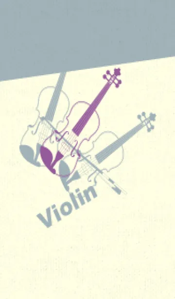 [LINE着せ替え] Violin 3カラー カンパヌラパープルの画像1