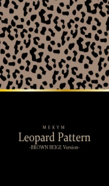 Leopard Pattern BROWN BEIGE 4の着せ替えメイン画像