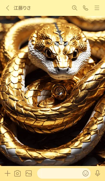 [LINE着せ替え] 黄金の蛇 幸運の24の画像2
