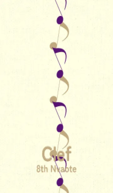 [LINE着せ替え] 八分音符1 ビオレの画像1