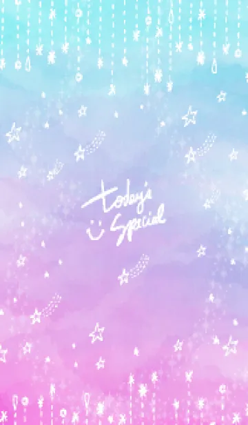 [LINE着せ替え] 星 キラキラ グラデーション9の画像1