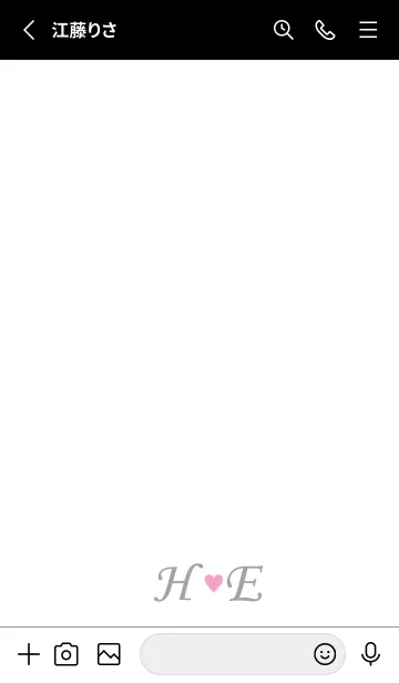 [LINE着せ替え] LOVE INITIAL-H&E イニシャル 7の画像2