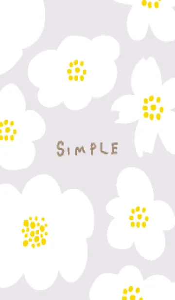 [LINE着せ替え] くすみカラー 北欧風 花28の画像1