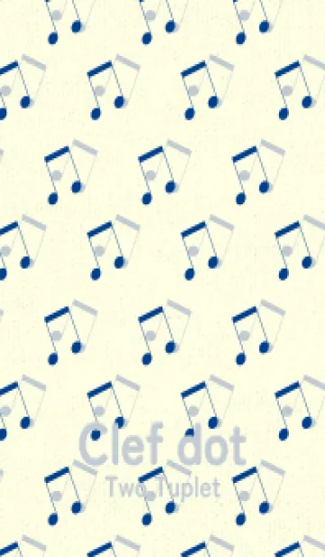 [LINE着せ替え] 2連符柄  インクブルーの画像1