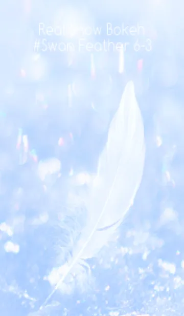 [LINE着せ替え] Real Snow Bokeh #Swan Feather 6-3の画像1