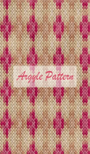 [LINE着せ替え] argyle pattern embroidery 69の画像1