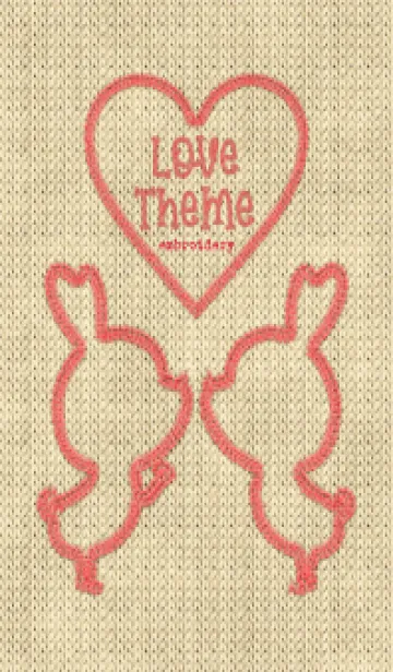 [LINE着せ替え] Love Theme Embroidery 39の画像1