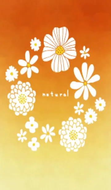 [LINE着せ替え] 白い花のリース 水彩26の画像1