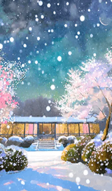 [LINE着せ替え] 優美な冬の風景の着せかえ(Winter-1321)の画像1