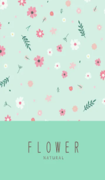 [LINE着せ替え] FLOWER MINT GREEN -NATURAL-79の画像1