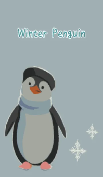 [LINE着せ替え] 冬のペンギンたち 日本版の画像1