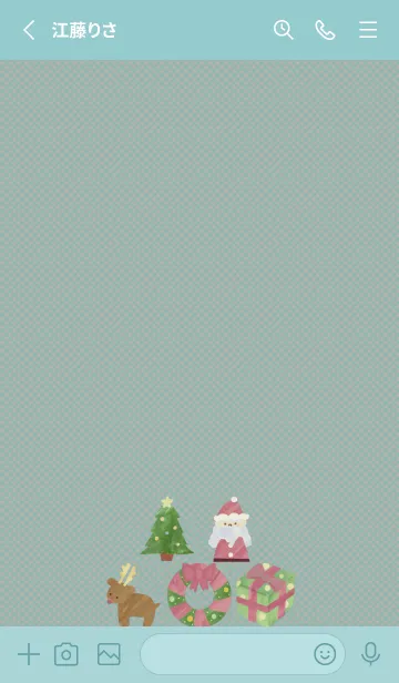 [LINE着せ替え] 冬の着せかえ～クリスマス～の画像2