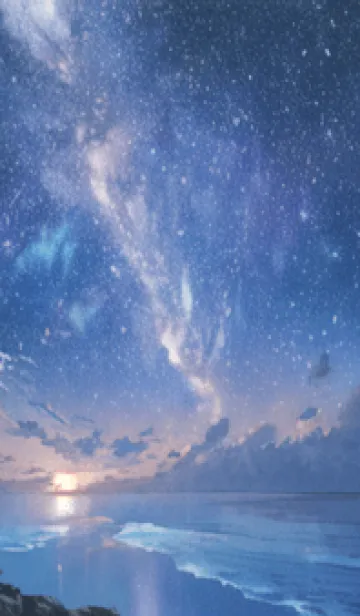 [LINE着せ替え] 銀河の冬空 #MX33。の画像1