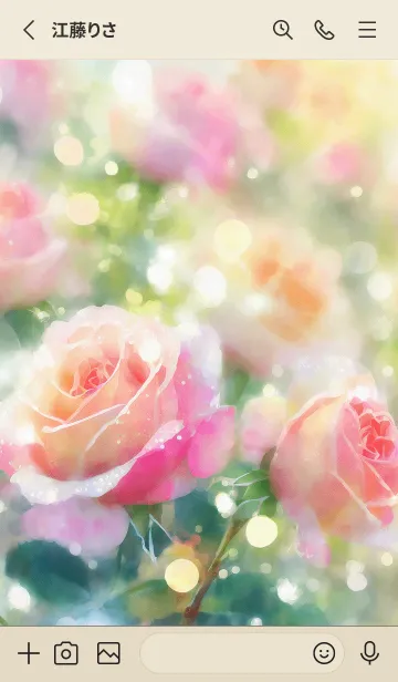 [LINE着せ替え] 薔薇(バラ)の花の着せかえ(R1415)の画像2