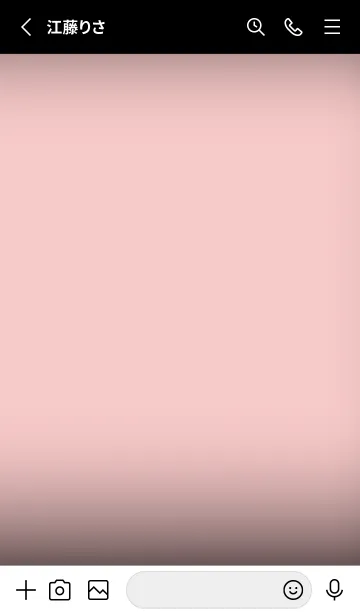 [LINE着せ替え] Black & Azalea Pink Theme V7 (JP)の画像2