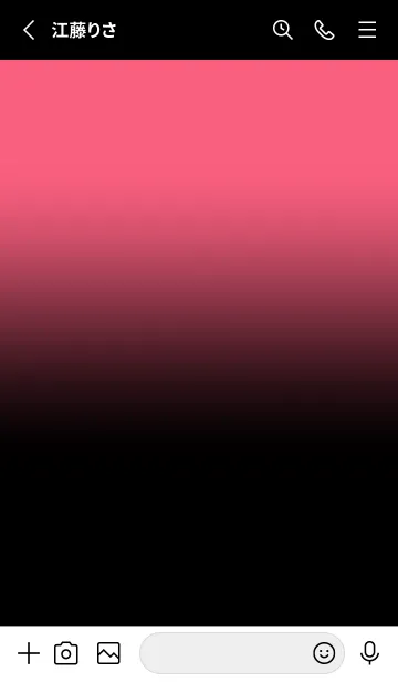 [LINE着せ替え] Black & Brick Pink Theme V.7 (JP)の画像2