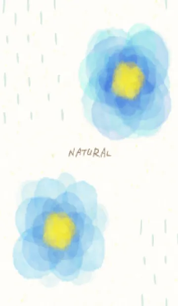 [LINE着せ替え] 水彩 2輪の花19の画像1