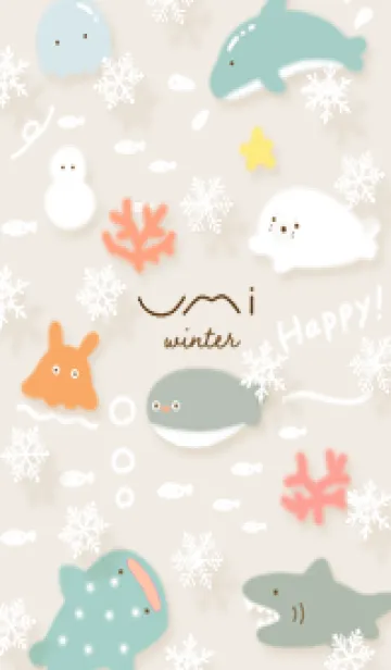 [LINE着せ替え] beige♡雪の海05_1の画像1