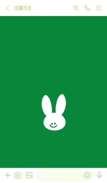 [LINE着せ替え] ホワイト ラビット .30の画像2