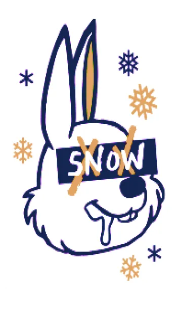 [LINE着せ替え] スノーラビット .35の画像1